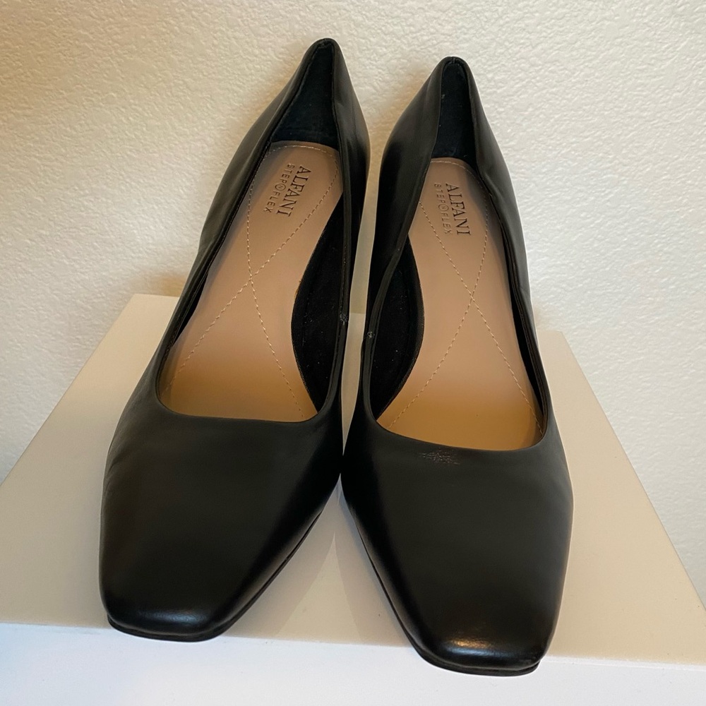 Alfani Step N Flex Tarah Leather Pump Black NWOB 9.5 - Picture 5 of 10